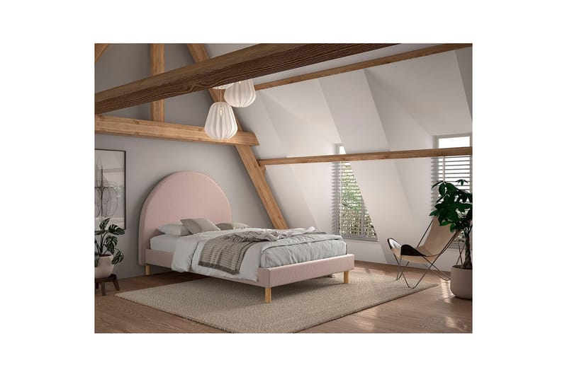 Seng Måne Rosa, 140 x 200 cm - Rosa, 140 x 200 cm - Møbler - Senger - Sengeramme & sengestamme