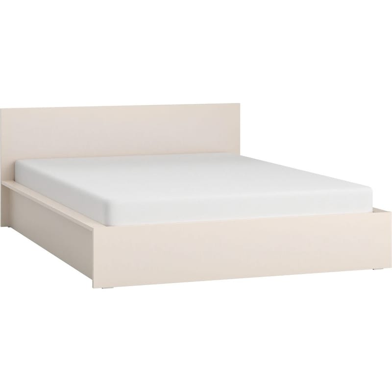 Seng med hodegjerde 4 You Fresh med Hevet Ramme Sand Beige, 160 x 200 cm