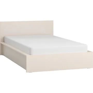 Seng med hodegjerde 4 You Fresh med Trespiler på Tape Sand Beige - 120 x 200 cm - Møbler - Senger - Sengeramme & sengestamme