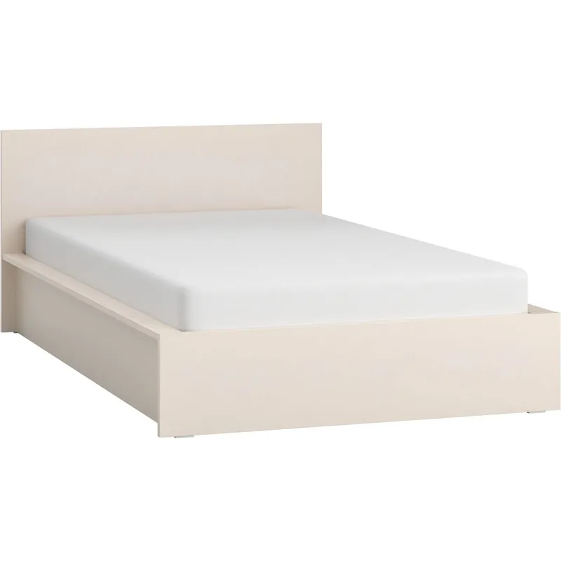 Seng med hodegjerde 4 You Fresh med Trespiler på Tape Sand Beige, 120 x 200 cm