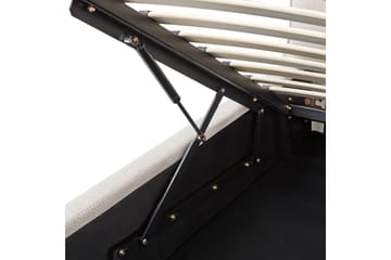 Seng med lagring Bajonna - Beige, 180x200 cm - Møbler - Senger - Senger med oppbevaring