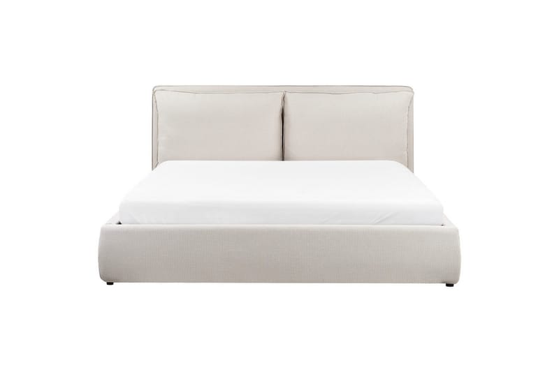 Seng med lagring Bajonna - Beige, 180x200 cm - Møbler - Senger - Senger med oppbevaring