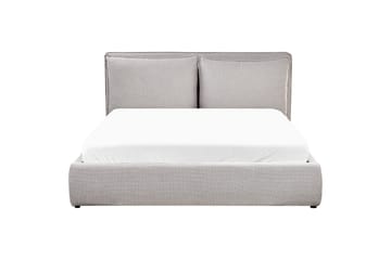 Seng med lagring Bajonna - Grå, 160x200 cm - Møbler - Senger - Senger med oppbevaring