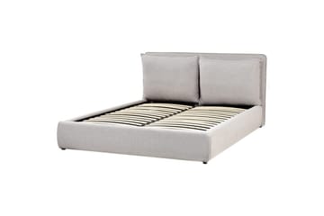 Seng med lagring Bajonna - Grå, 160x200 cm - Møbler - Senger - Senger med oppbevaring