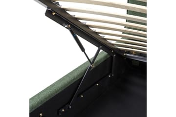 Seng med lagring Bajonna - Grønn, 180x200 cm - Møbler - Senger - Senger med oppbevaring