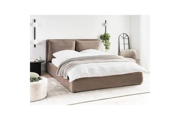 Seng med lagring Bajonna - Taupe, 160x200 cm - Møbler - Senger - Senger med oppbevaring