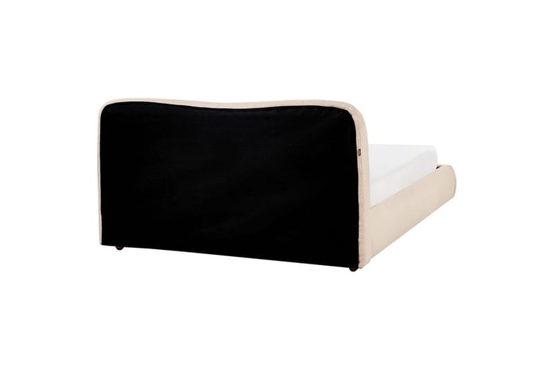 Seng med lagring Blagnac - Beige/Bouclé, 160x200 cm - Møbler - Senger - Senger med oppbevaring