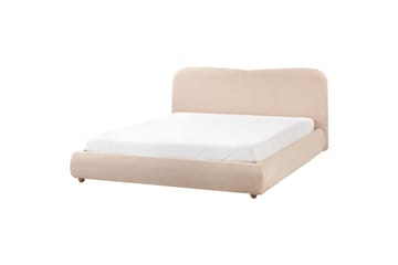 Seng med lagring Blagnac - Beige/Bouclé, 180x200 cm - Møbler - Senger - Senger med oppbevaring