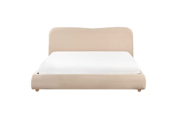 Seng med lagring Blagnac - Beige/Bouclé, 180x200 cm - Møbler - Senger - Senger med oppbevaring