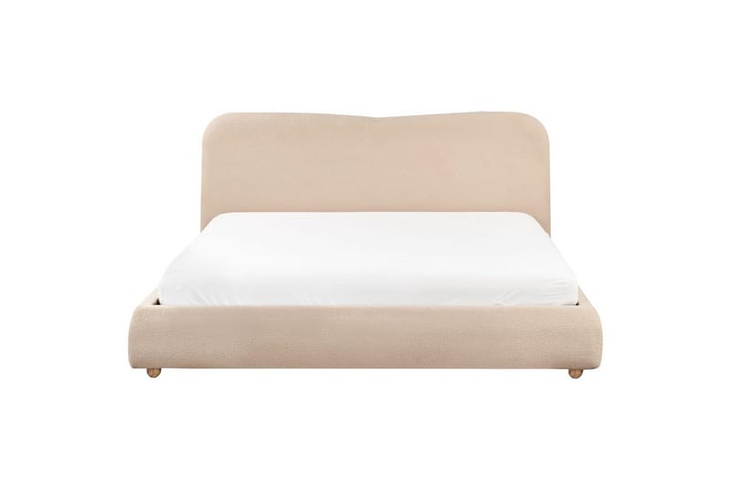 Seng med lagring Blagnac - Beige/Bouclé, 180x200 cm - Møbler - Senger - Senger med oppbevaring