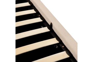 Seng med lagring Blagnac - Beige/Bouclé, 180x200 cm - Møbler - Senger - Senger med oppbevaring