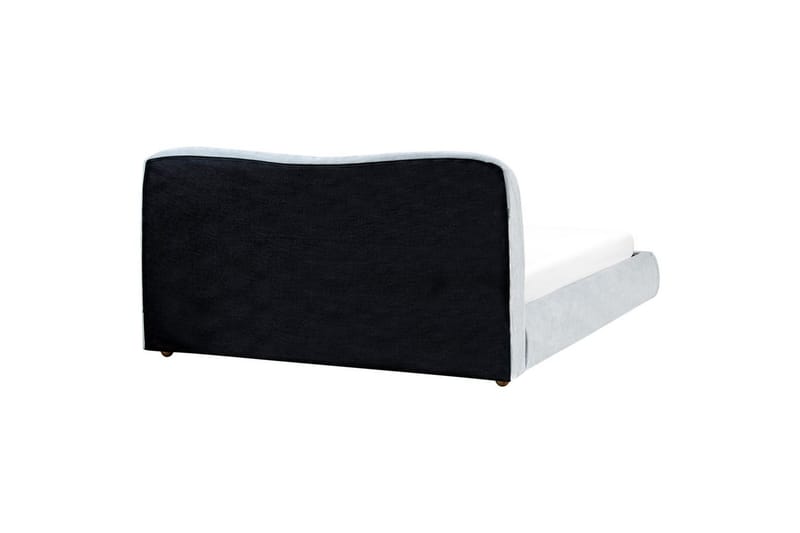 Seng med lagring Blagnac - Blå/Polyester, 180x200 cm - Møbler - Senger - Senger med oppbevaring