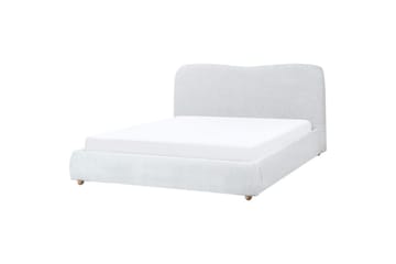 Seng med lagring Blagnac - Grå/Polyester, 160x200 cm - Møbler - Senger - Senger med oppbevaring