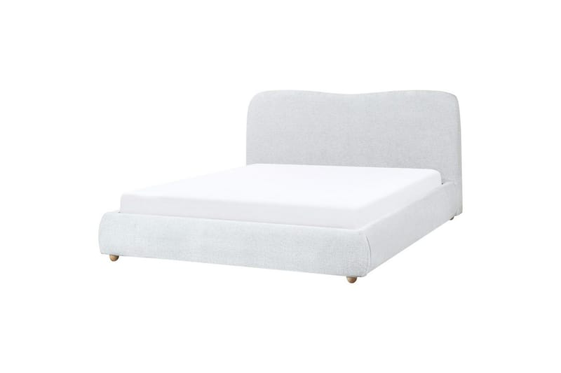 Seng med lagring Blagnac - Grå/Polyester, 160x200 cm - Møbler - Senger - Senger med oppbevaring