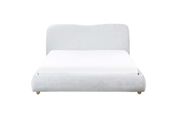 Seng med lagring Blagnac - Grå/Polyester, 160x200 cm - Møbler - Senger - Senger med oppbevaring