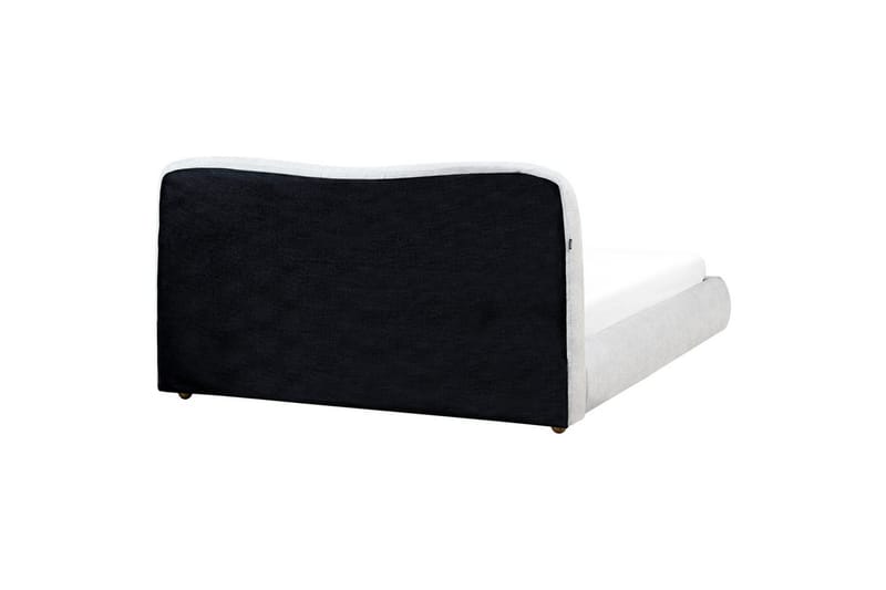 Seng med lagring Blagnac - Grå/Polyester, 160x200 cm - Møbler - Senger - Senger med oppbevaring