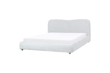 Seng med lagring Blagnac - Grå/Polyester, 180x200 cm - Møbler - Senger - Senger med oppbevaring