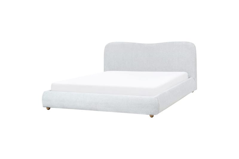 Seng med lagring Blagnac - Grå/Polyester, 180x200 cm - Møbler - Senger - Senger med oppbevaring