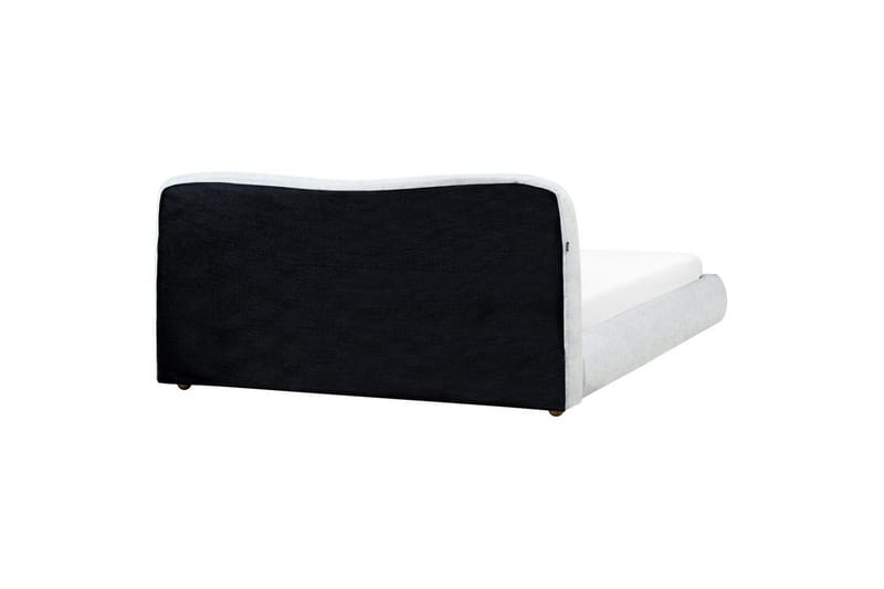 Seng med lagring Blagnac - Grå/Polyester, 180x200 cm - Møbler - Senger - Senger med oppbevaring