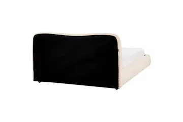 Seng med lagring Blagnac - Lys beige/Bouclé, 160x200 cm - Møbler - Senger - Senger med oppbevaring