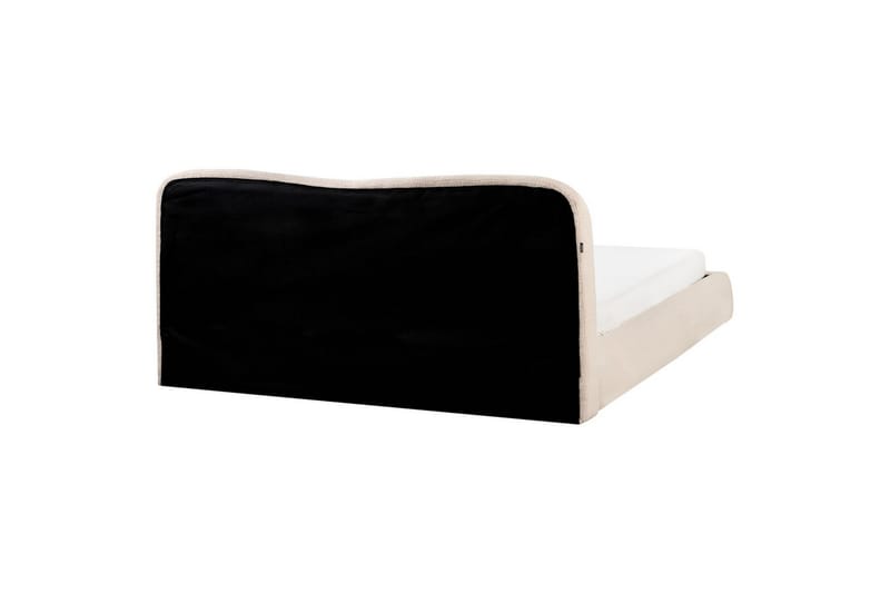 Seng med lagring Blagnac - Lys beige/Bouclé, 180x200 cm - Møbler - Senger - Senger med oppbevaring