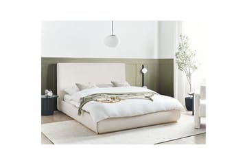 Seng med lagring Campagne - Beige, 160x200 cm - Møbler - Senger - Senger med oppbevaring