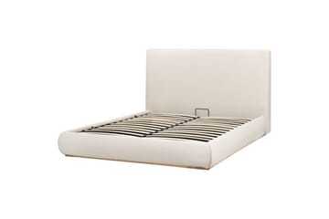 Seng med lagring Campagne - Beige, 160x200 cm - Møbler - Senger - Senger med oppbevaring