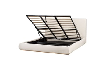 Seng med lagring Campagne - Beige, 180x200 cm - Møbler - Senger - Senger med oppbevaring