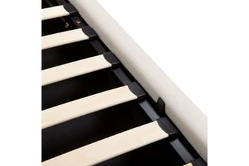 Seng med lagring Campagne - Beige, 180x200 cm - Møbler - Senger - Senger med oppbevaring