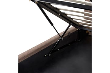 Seng med lagring Campagne - Brun, 160x200 cm - Møbler - Senger - Senger med oppbevaring