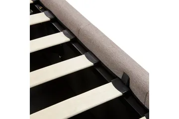 Seng med lagring Castelnavet - Beige, svart, 160x200 cm - Møbler - Senger - Senger med oppbevaring