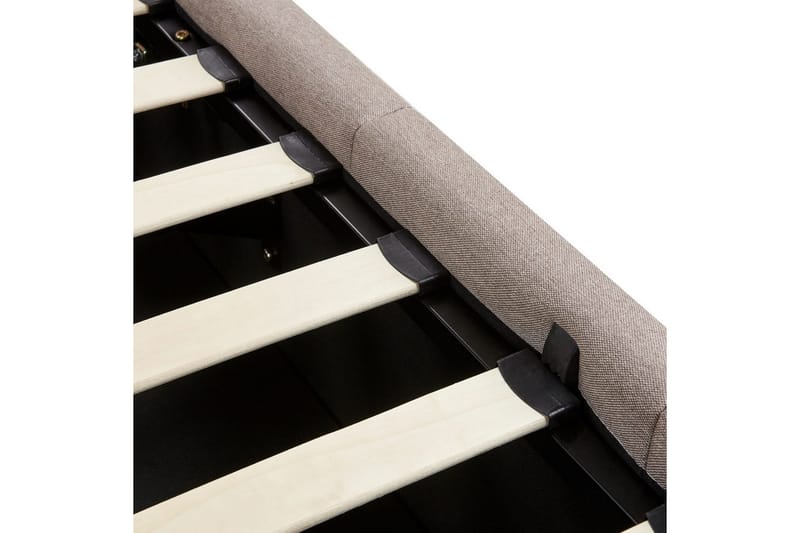 Seng med lagring Castelnavet - Beige, svart, 160x200 cm - Møbler - Senger - Senger med oppbevaring