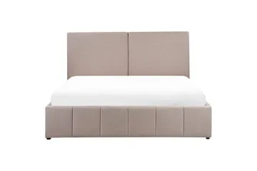 Seng med lagring Castelnavet - Beige, svart, 180x200 cm - Møbler - Senger - Senger med oppbevaring