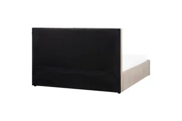 Seng med lagring Castelnavet - Beige, svart, 180x200 cm - Møbler - Senger - Senger med oppbevaring