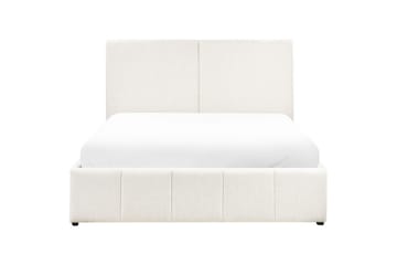 Seng med lagring Castelnavet - Hvit, Svart, 160x200 cm - Møbler - Senger - Senger med oppbevaring