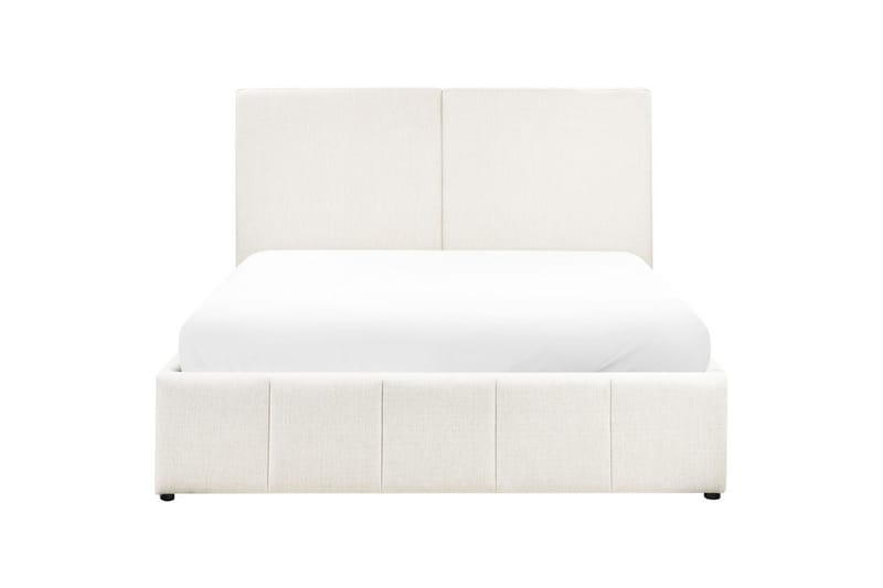 Seng med lagring Castelnavet - Hvit, Svart, 160x200 cm - Møbler - Senger - Senger med oppbevaring