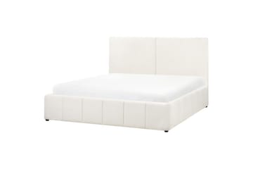 Seng med lagring Castelnavet - Hvit, Svart, 180x200 cm - Møbler - Senger - Senger med oppbevaring