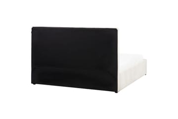 Seng med lagring Castelnavet - Hvit, Svart, 180x200 cm - Møbler - Senger - Senger med oppbevaring