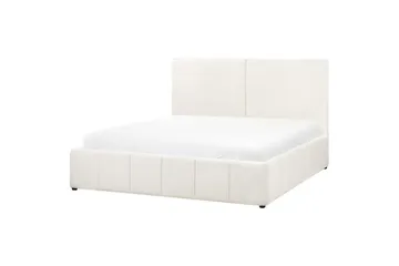 Seng med lagring Castelnavet - Hvit, Svart, 180x200 cm - Møbler - Senger - Senger med oppbevaring