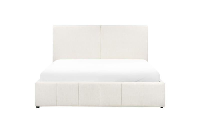 Seng med lagring Castelnavet - Hvit, Svart, 180x200 cm - Møbler - Senger - Senger med oppbevaring
