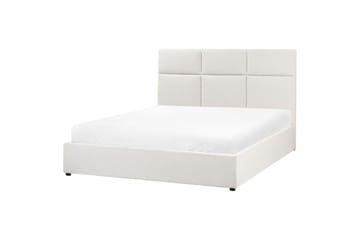 Seng med lagring Lagord - Off-white, Svart, 160x200 cm - Møbler - Senger - Senger med oppbevaring