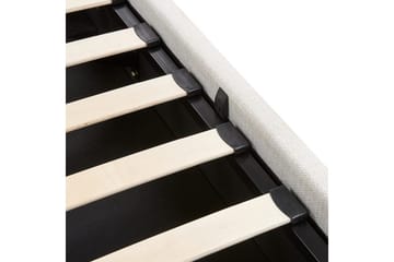 Seng med lagring Lagord - Off-white, Svart, 160x200 cm - Møbler - Senger - Senger med oppbevaring