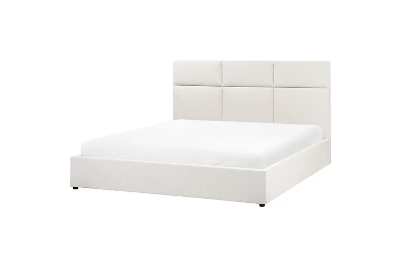 Seng med lagring Lagord - Off-white, Svart, 180x200 cm - Møbler - Senger - Senger med oppbevaring