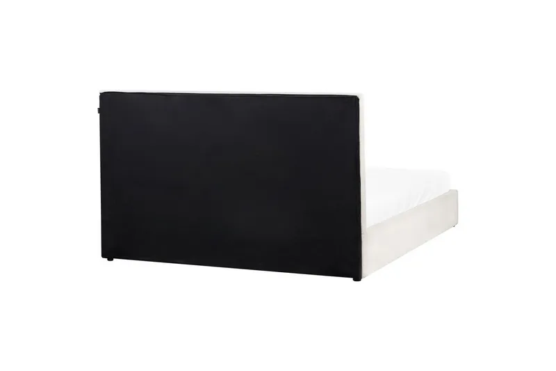 Seng med lagring Lagord - Off-white, Svart, 180x200 cm - Møbler - Senger - Senger med oppbevaring