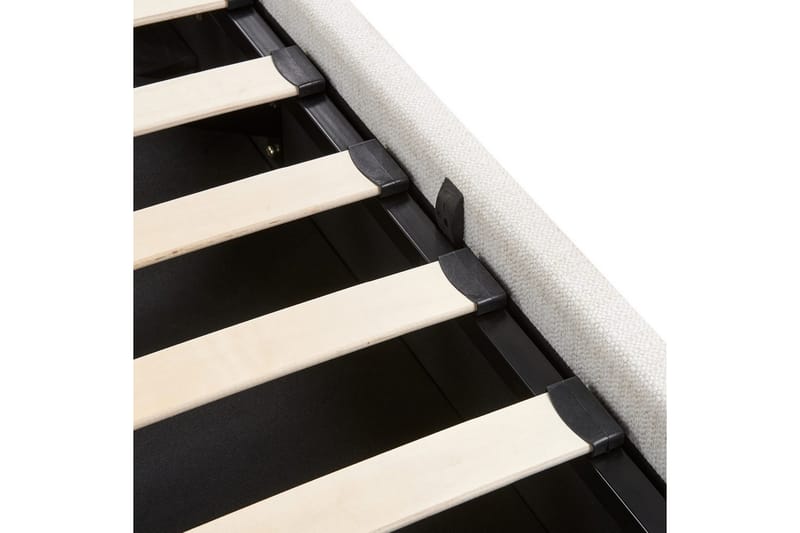 Seng med lagring Lagord - Off-white, Svart, 180x200 cm - Møbler - Senger - Senger med oppbevaring