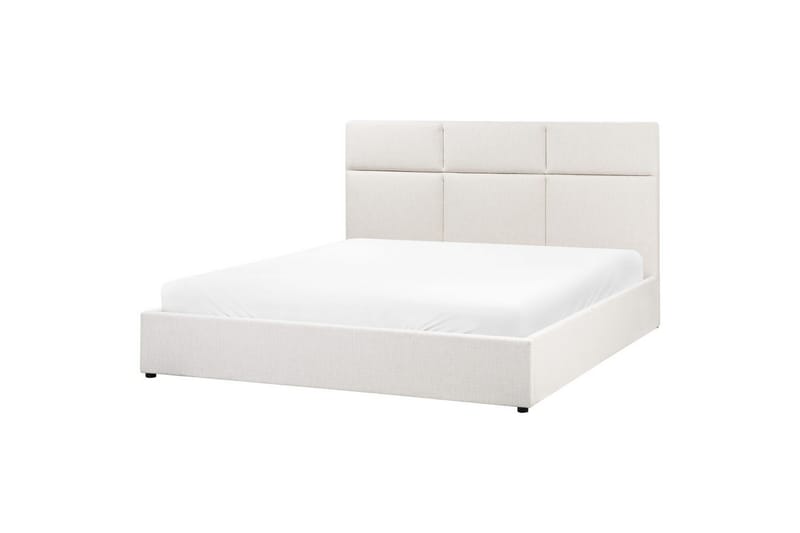 Seng med lagring Lagord - Off-white, Svart, 180x200 cm - Møbler - Senger - Senger med oppbevaring