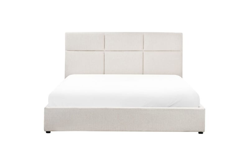 Seng med lagring Lagord - Off-white, Svart, 180x200 cm - Møbler - Senger - Senger med oppbevaring