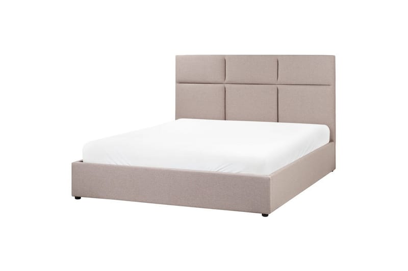 Seng med lagring Lagord - Taupe, svart, 160x200 cm - Møbler - Senger - Senger med oppbevaring