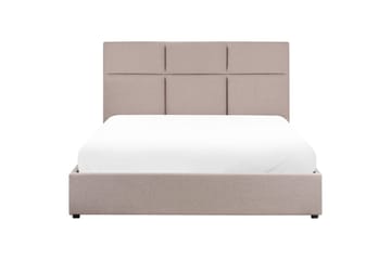 Seng med lagring Lagord - Taupe, svart, 160x200 cm - Møbler - Senger - Senger med oppbevaring