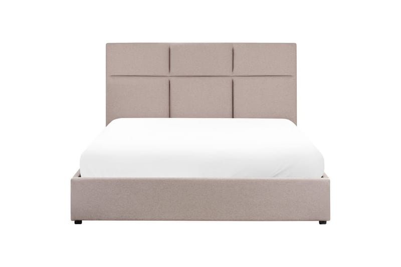 Seng med lagring Lagord - Taupe, svart, 160x200 cm - Møbler - Senger - Senger med oppbevaring